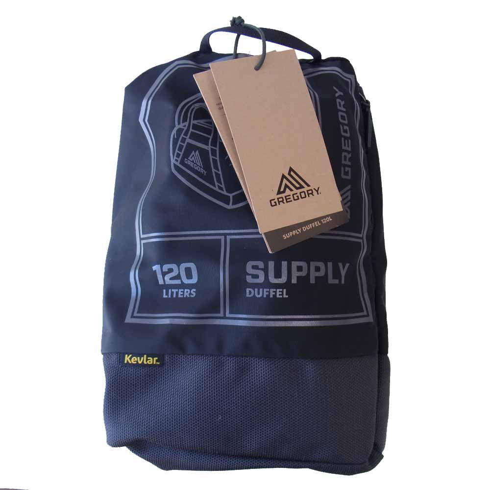 GREGORY グレゴリー SUPPLY DUFFEL 120 サプライ ダッフル バッグ グレー×黒【新古品】【未使用】【中古】