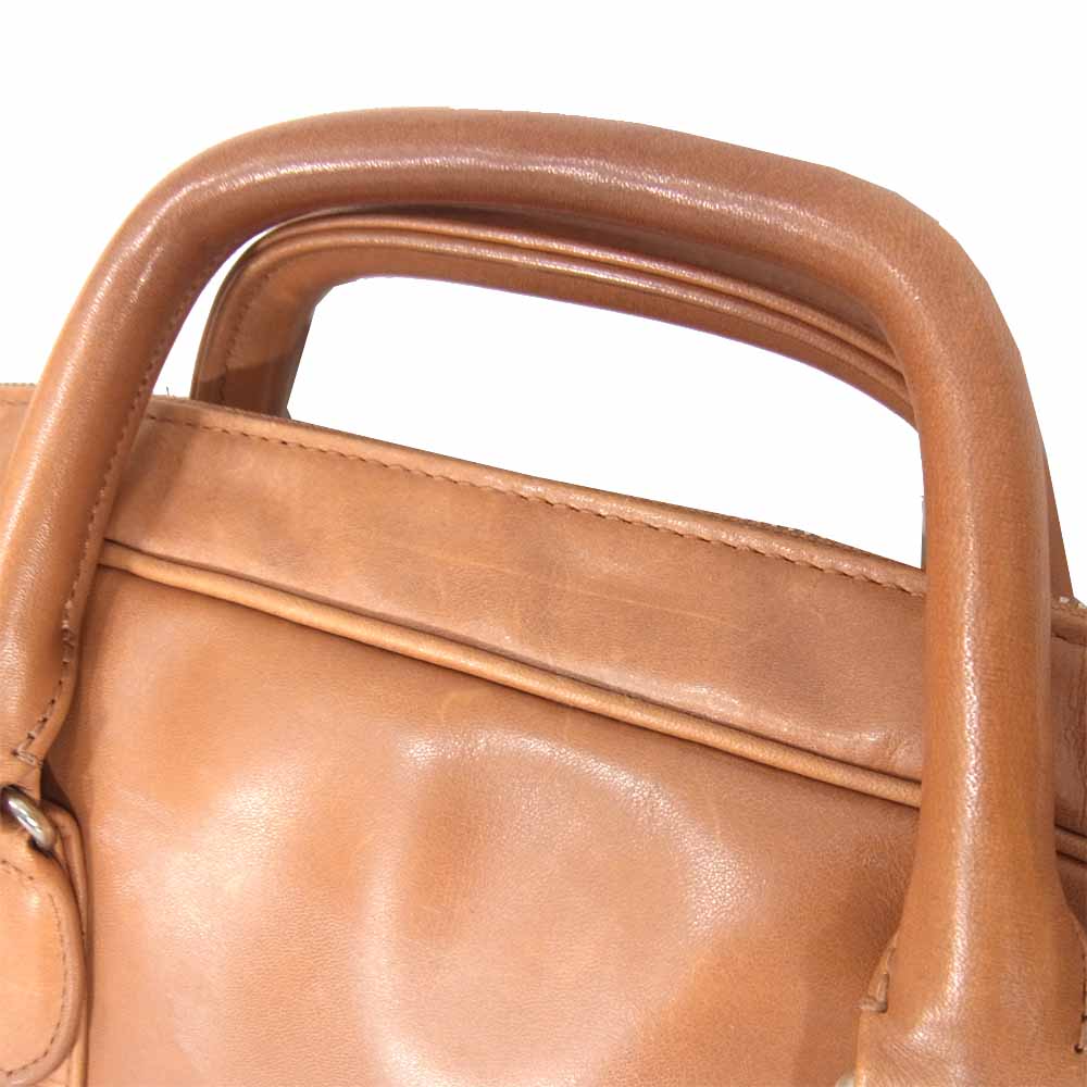 PORTER ポーター レザー ブリーフケース ライトブラウン系【中古】