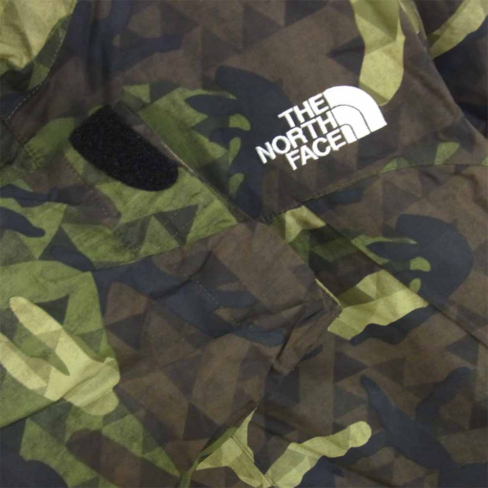 THE NORTH FACE ノースフェイス NP61535 Novelty Dot Shot Jacket ノベルティドットショットジャケット カモフラ カーキ系 XL【美品】【中古】