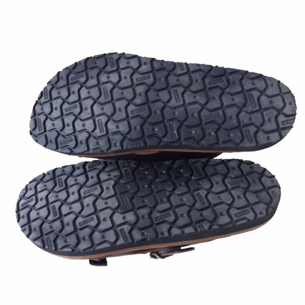 ゼローズ DOUBLE MONK ダブルモンク サンダル ブラック系 43【美品】【中古】