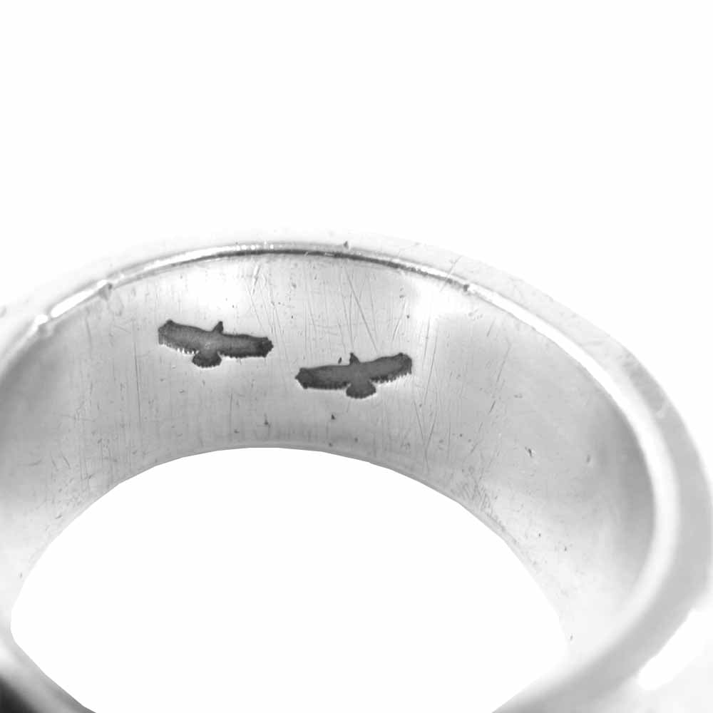 WINGROCK ウィングロック 18K メタル付き 唐草 シルバー リング シルバー系 17【中古】