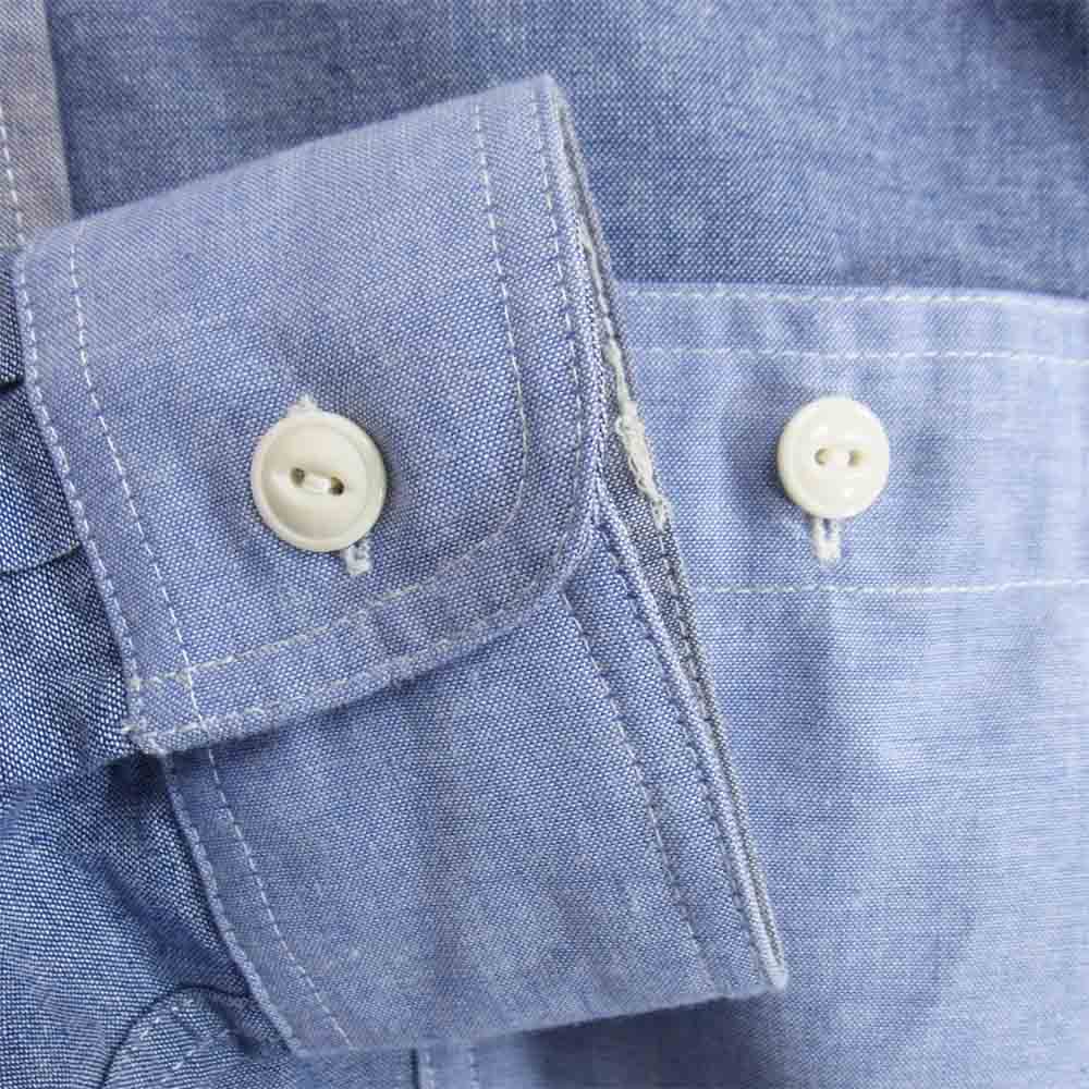 Engineered Garments エンジニアードガーメンツ WORKADAY クレイジーパターン シャンブレー シャツ ブルー系 S【美品】【中古】