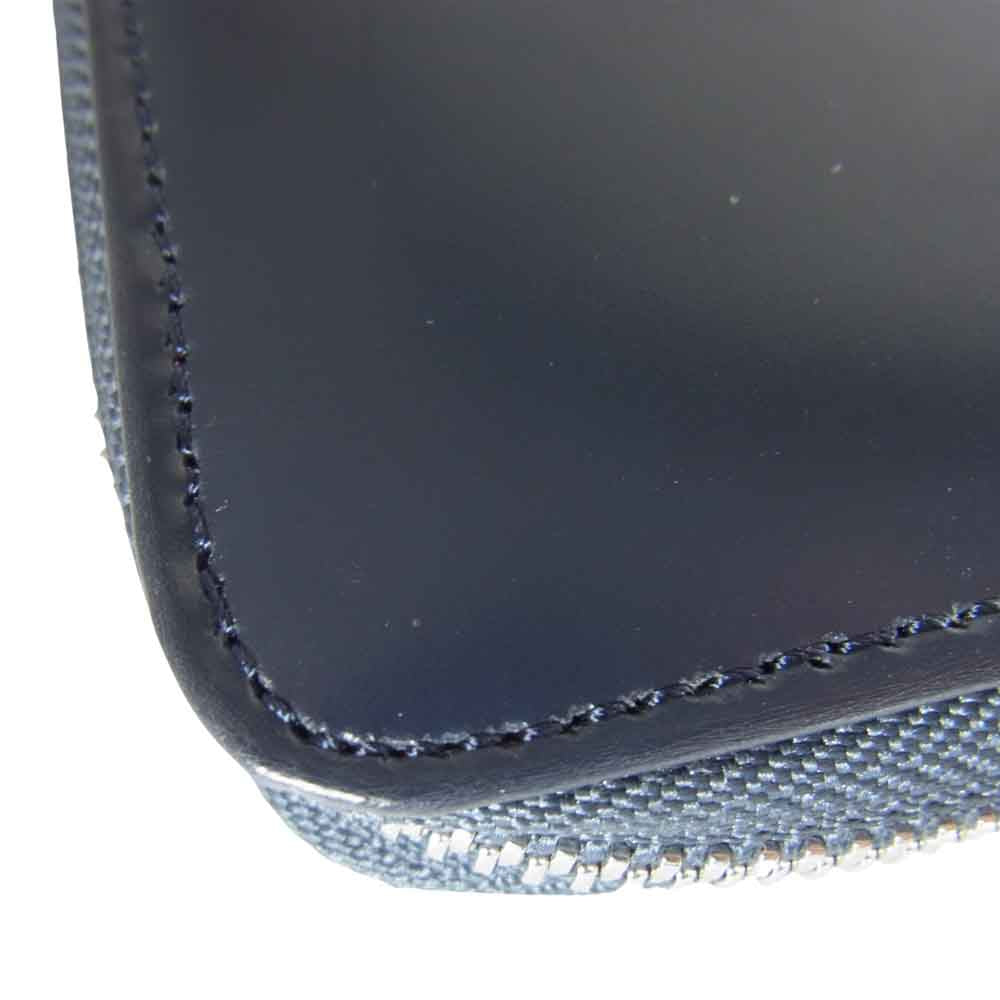 SOPHNET. ソフネット LEATHER ZIP WALLET ジップ ウォレット 財布 ダークグレー系【中古】