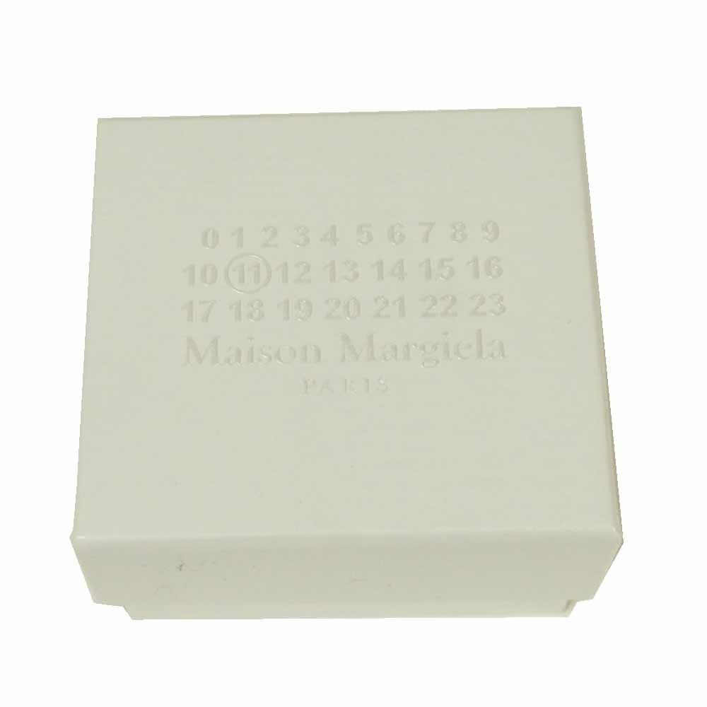 MAISON MARGIELA メゾンマルジェラ SM1UQ0040 POLISHED SILVER NUMBERS LOGO RING ナンバー ロゴ リング シルバー系 21号【極上美品】【中古】