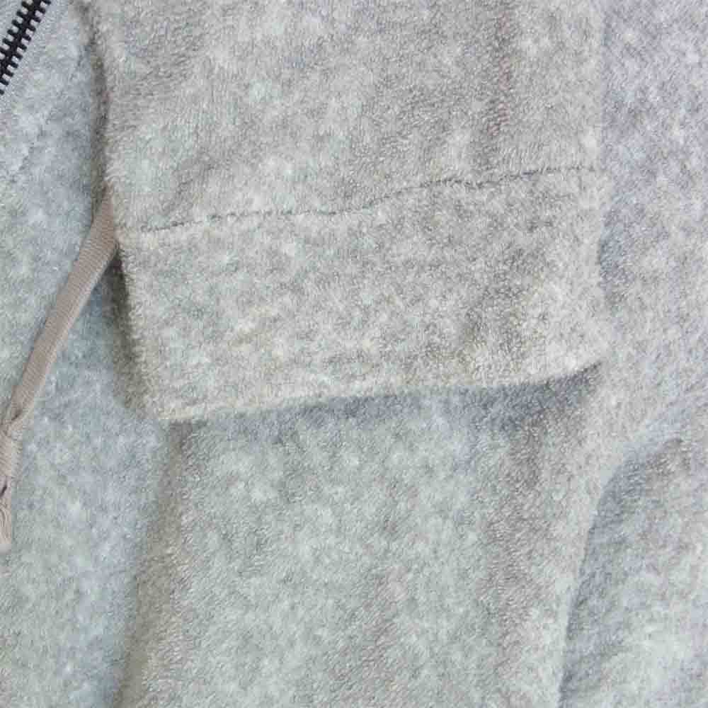 WHITE MOUNTAINEERING ホワイトマウンテニアリング WM1471514 パイル地 ジップ パーカー 日本製 グレー系 1【美品】【中古】