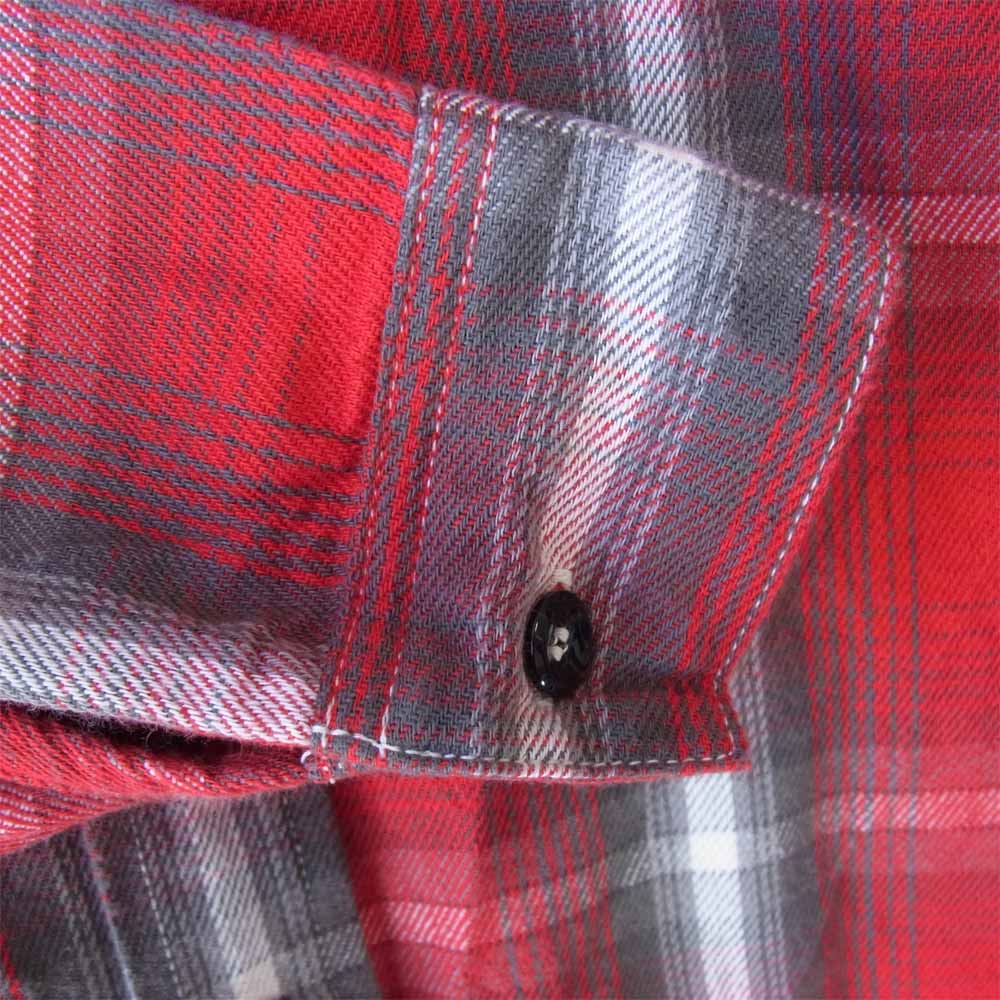 The REAL McCOY'S ザリアルマッコイズ MS16031 JOE McCOY ジョー マッコイ 8HOUR UNION FLANNEL SHIRT フランネル シャツ レッド系 16【美品】【中古】