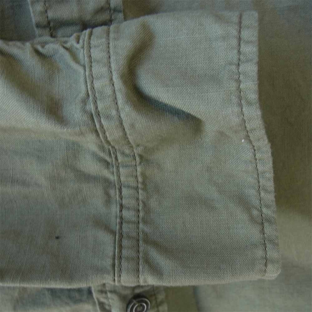The REAL McCOY'S ザリアルマッコイズ NAVAL CLOTHING FACTORY U.S.N ミリタリー シャツ カーキ系【中古】