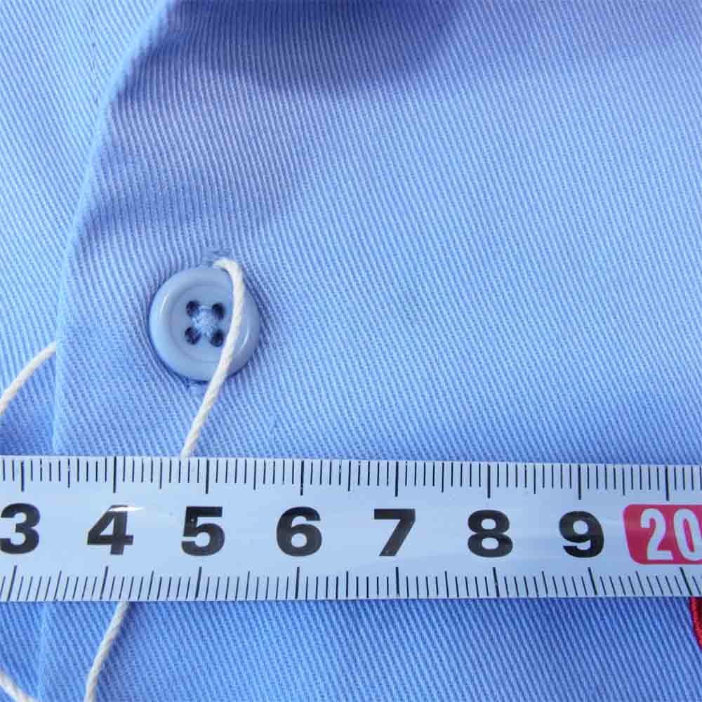 Supreme シュプリーム 17AW 02173ZI11 HYSTERIC GLAMOUR ヒステリックグラマー S/S Work Shirt 半袖 ワーク シャツ ブルー系 S【中古】