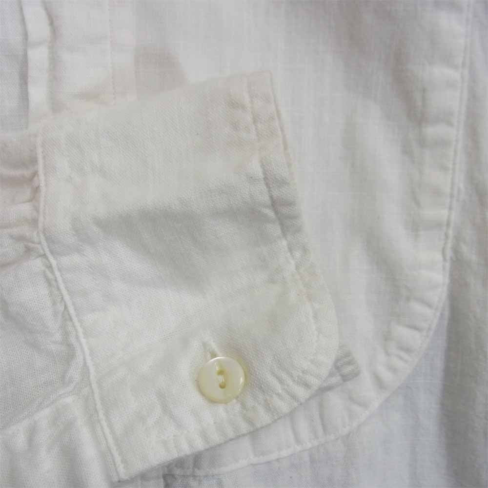 The REAL McCOY'S ザリアルマッコイズ double diamond ダブルダイヤモンド BAND COLLAR SHIRT バンドカラー ノーカラー シャツ ホワイト系 16【中古】