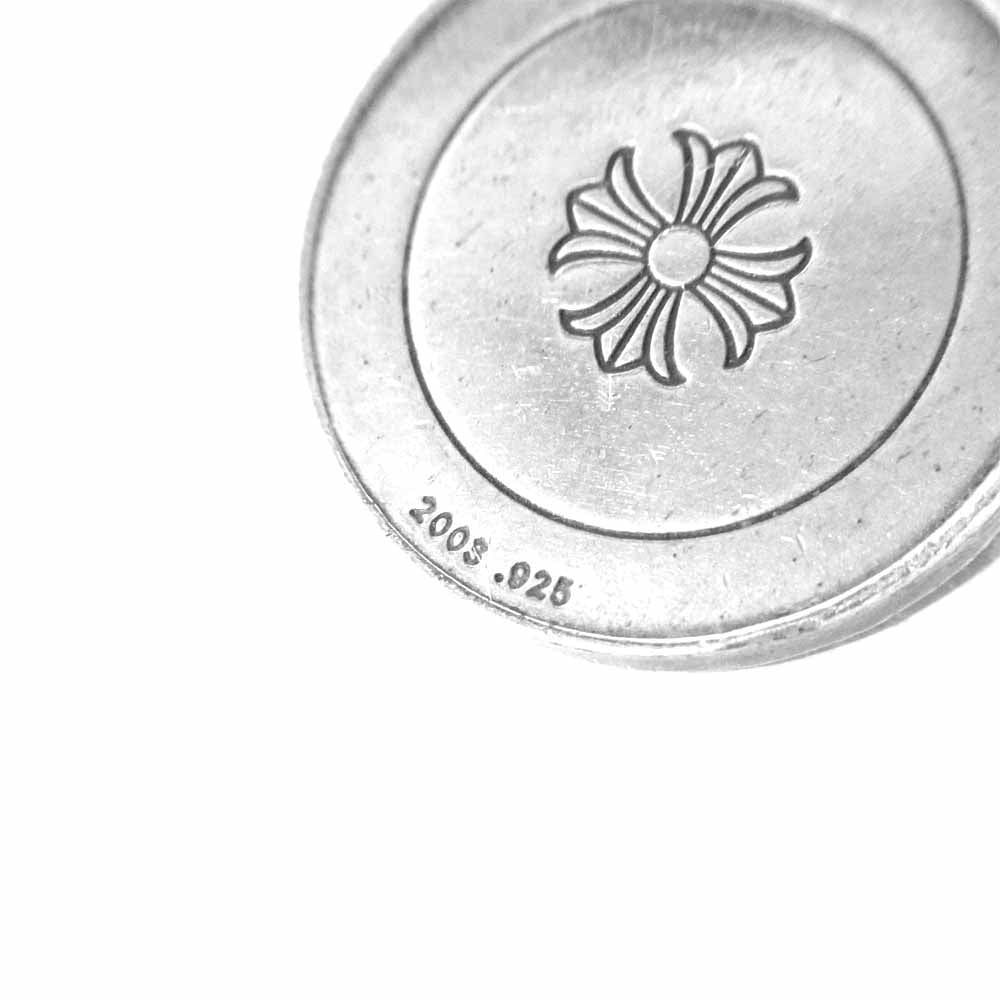 CHROME HEARTS クロムハーツ(原本無) CHRM ANGL MDL エンジェル メダル チャーム ダイヤ シルバー系【中古】
