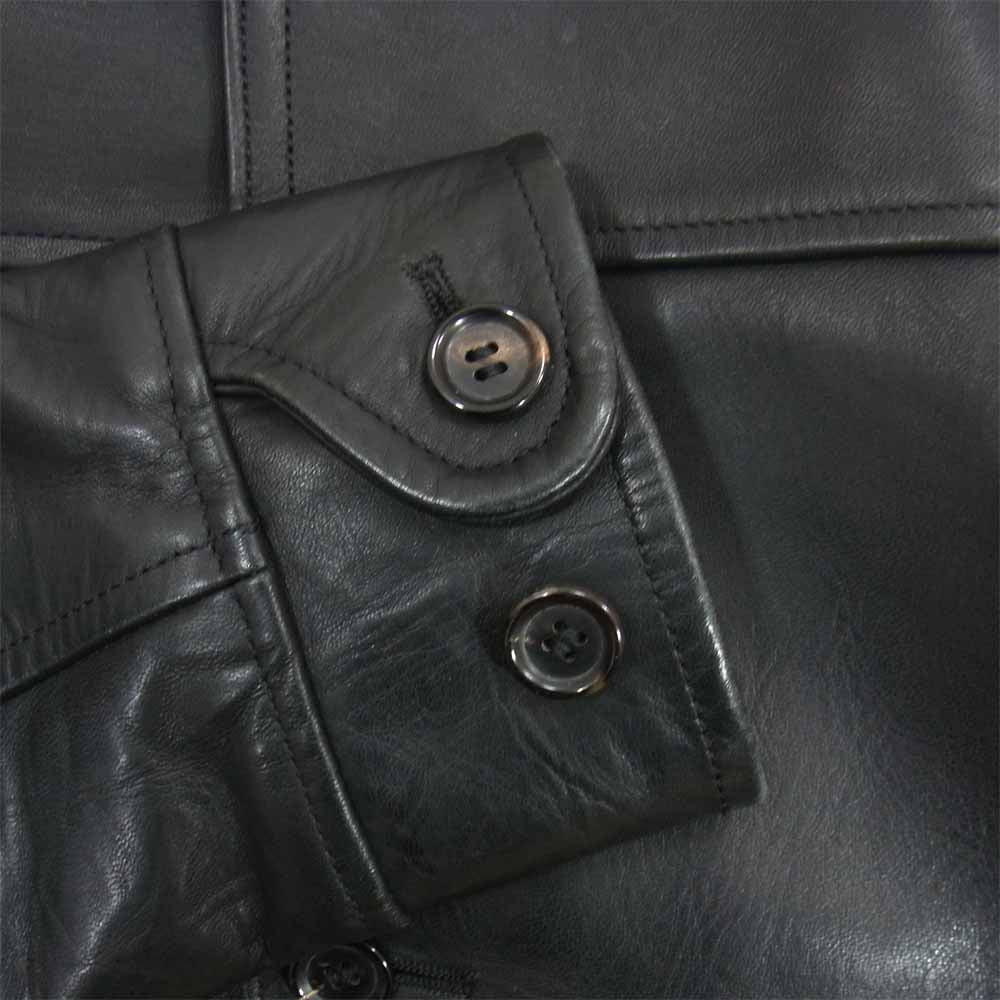 GANGSTERVILLE ギャングスタービル 30's Car coat Horse hide ホースハイド レザー カーコート ジャケット ブラック系 S【中古】