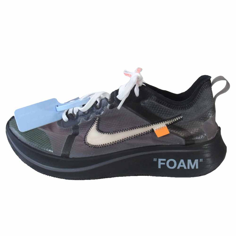 Nike Off white Zoom fly 黒 26cm the ten