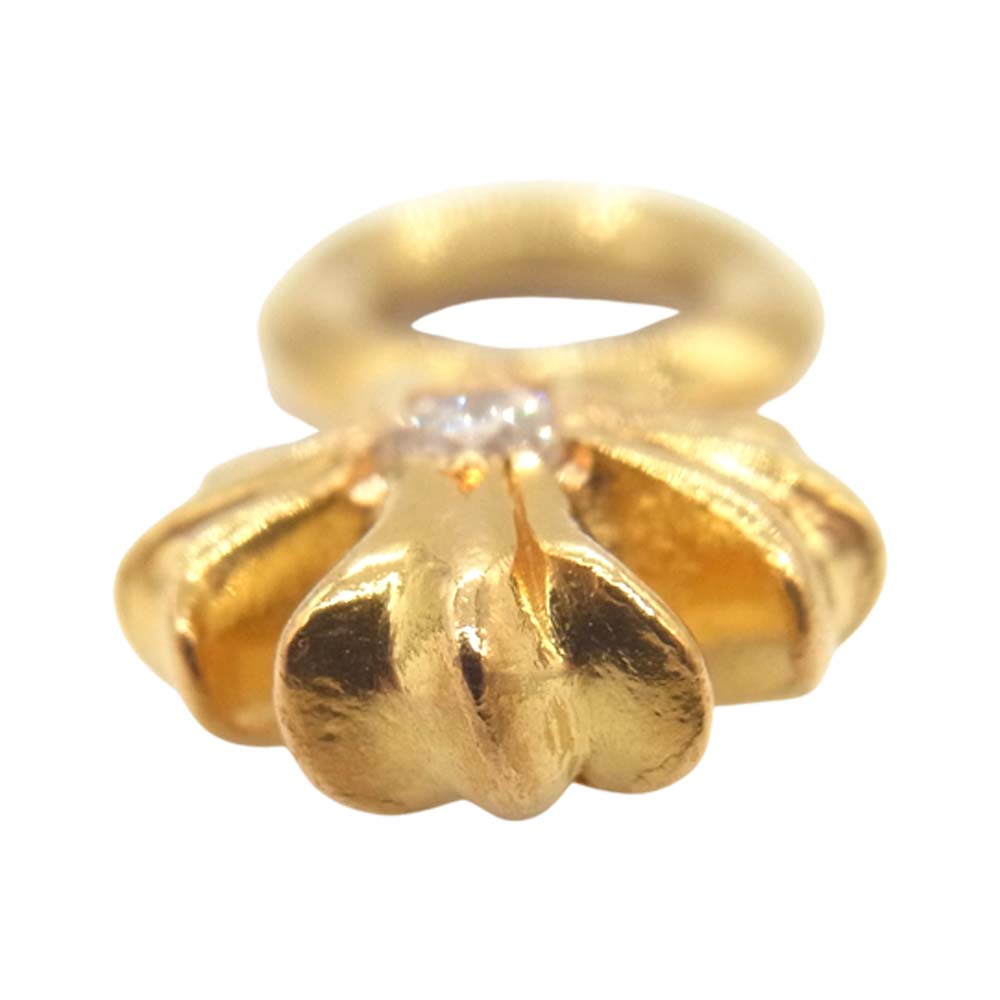 CHROME HEARTS クロムハーツ(原本無) 22k STACK CH PLUS CHプラス スタック ダイヤ チャーム ペンダントトップ ゴールド系【中古】
