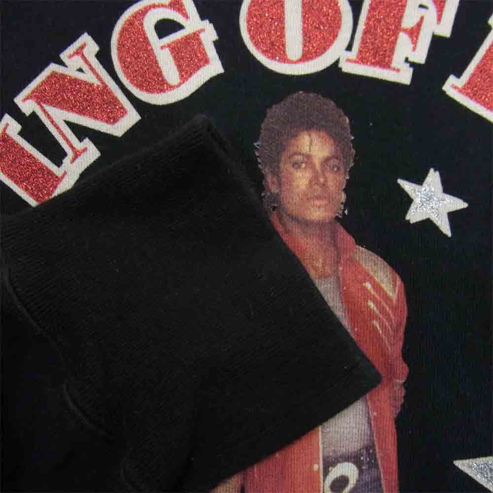 HYSTERIC GLAMOUR ヒステリックグラマー 02182CS01 MICHAEL JACKSON KING OF POP プリント スウェット ブラック系 L【中古】