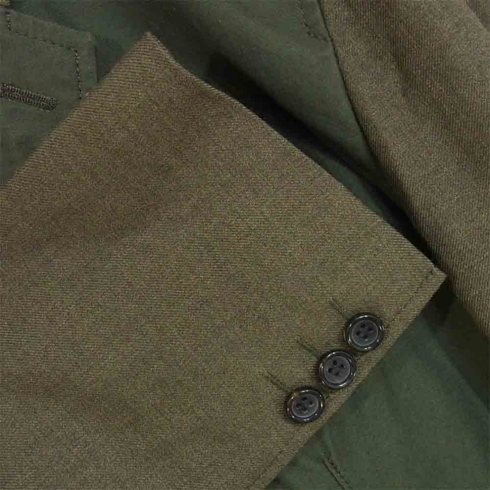COMME des GARCONS HOMME コムデギャルソンオム HF-J002 20AD ウール ポリ 切替 ジャケット カーキ系 M【新古品】【未使用】【中古】