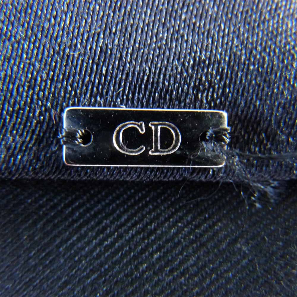 DIOR HOMME ディオールオム SILK SHORT TIE シルク100% ショート タイ ブラック系【中古】