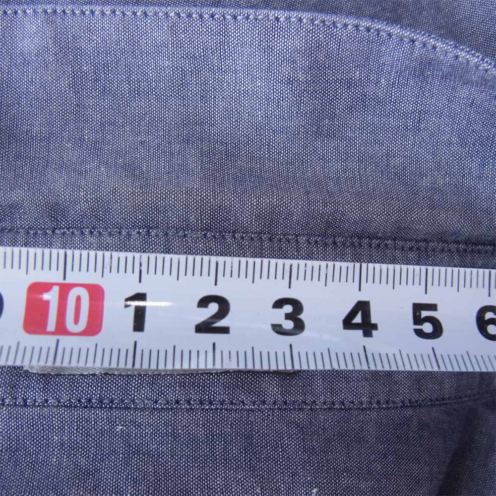 DIOR HOMME ディオールオム OH3155151498 スモールカラー シャンブレー シャツ ブルー系 39【中古】