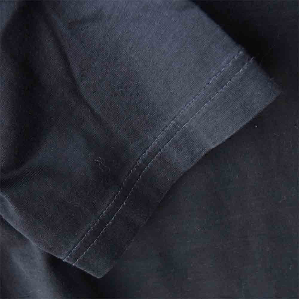 DIOR HOMME ディオールオム 04SS 4EH7050138 エディ期 BEE 刺繍 ショルダー レザーパッチ 長袖カットソー ブラック系 S【中古】