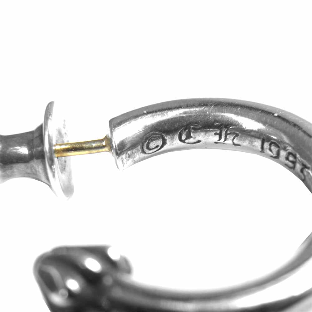CHROME HEARTS クロムハーツ(原本無) プレーン フープ ピアス シルバー系【中古】
