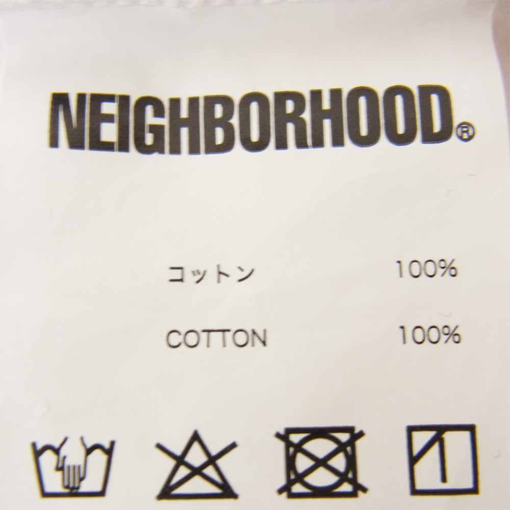 NEIGHBORHOOD ネイバーフッド ロゴ 半袖 Tシャツ ホワイト系 S【中古】