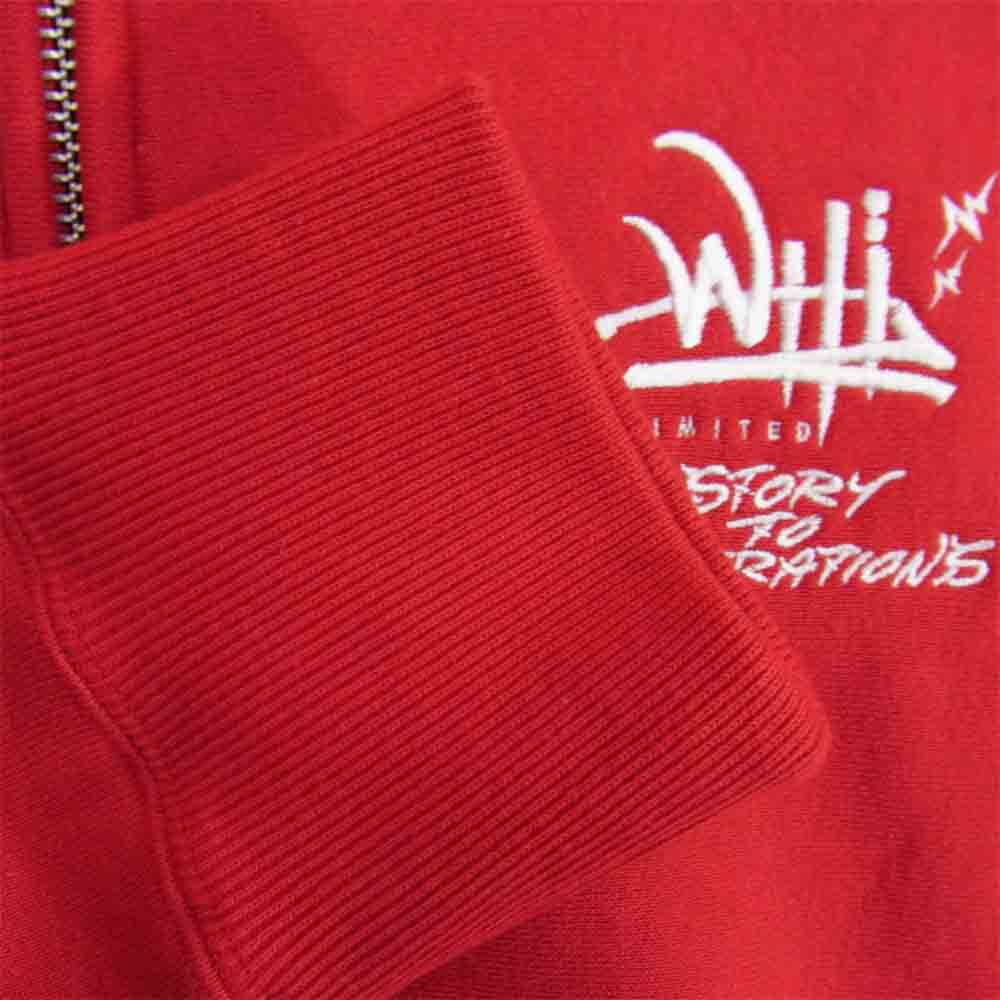whiz ウィズ WL-C-225 LIMITED リミテッド ZIP HOODIE ジップ フーディー パーカー レッド系 L【新古品】【未使用】【中古】