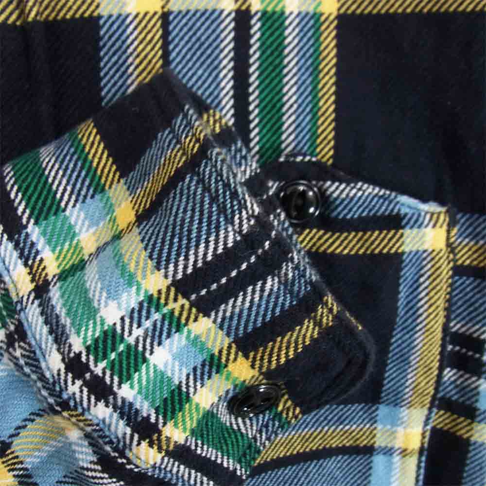 Engineered Garments エンジニアードガーメンツ フランネル チェック シャツ ネイビー系 XS【中古】