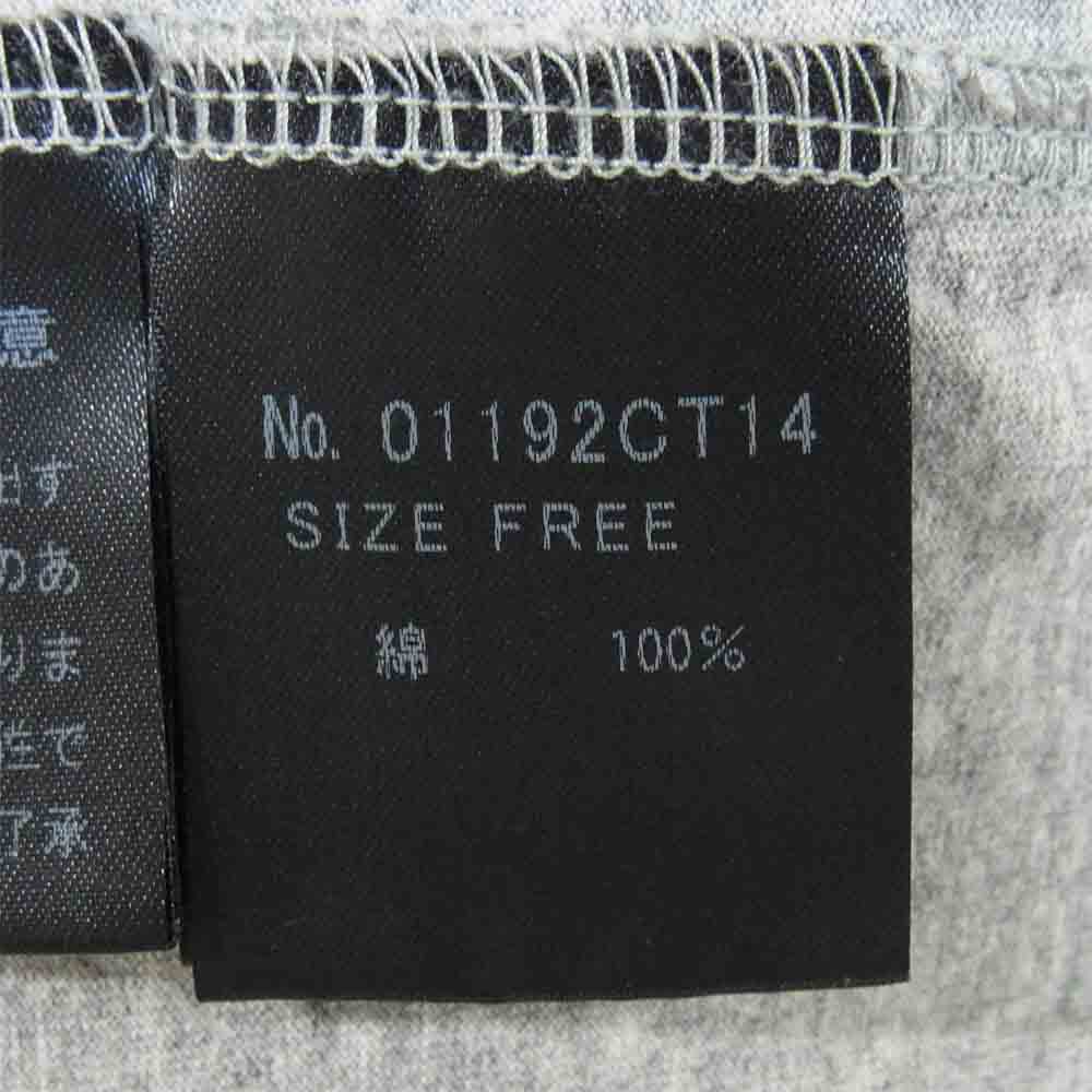HYSTERIC GLAMOUR ヒステリックグラマー 01192CT14 ガール プリント Vネック Tシャツ グレー系 FREE【中古】