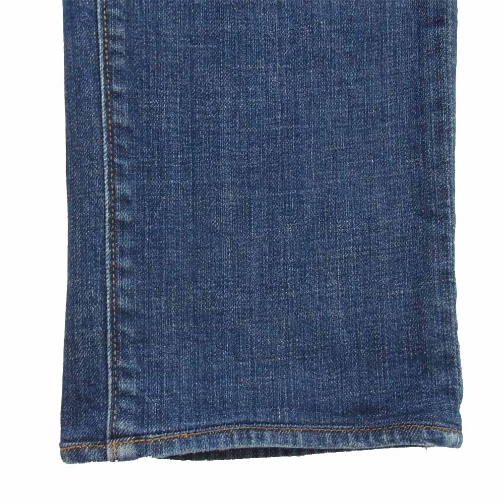 INCOTEX インコテックス 313XO インディゴ デニム パンツ コットン 牛革 イタリア製 インディゴブルー系 31【中古】