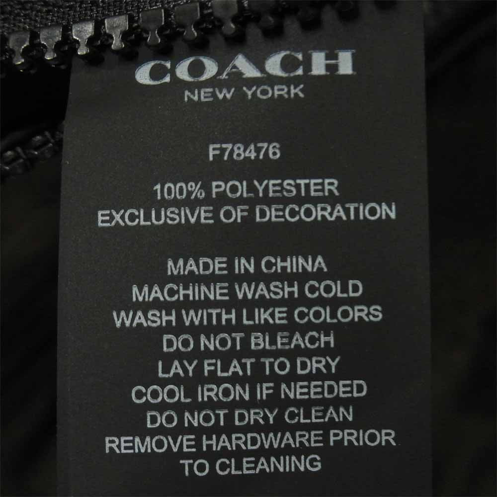 COACH コーチ F78476 リバーシブル ナイロン フリース ジャケット 中国製 カーキ系 ブラック系【中古】