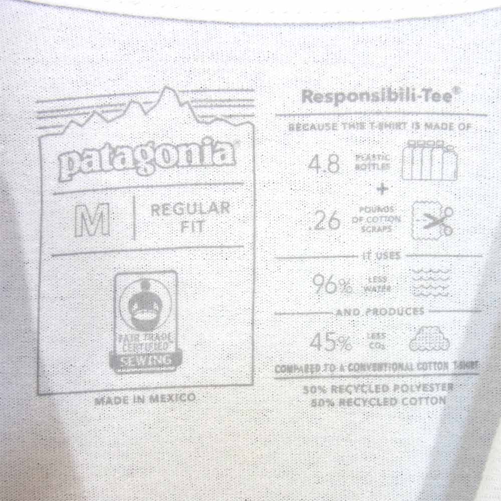 patagonia パタゴニア 38513 L／S Eat Local Goat Responsibili Tee 長袖 Tシャツ ホワイト系 M【新古品】【未使用】【中古】