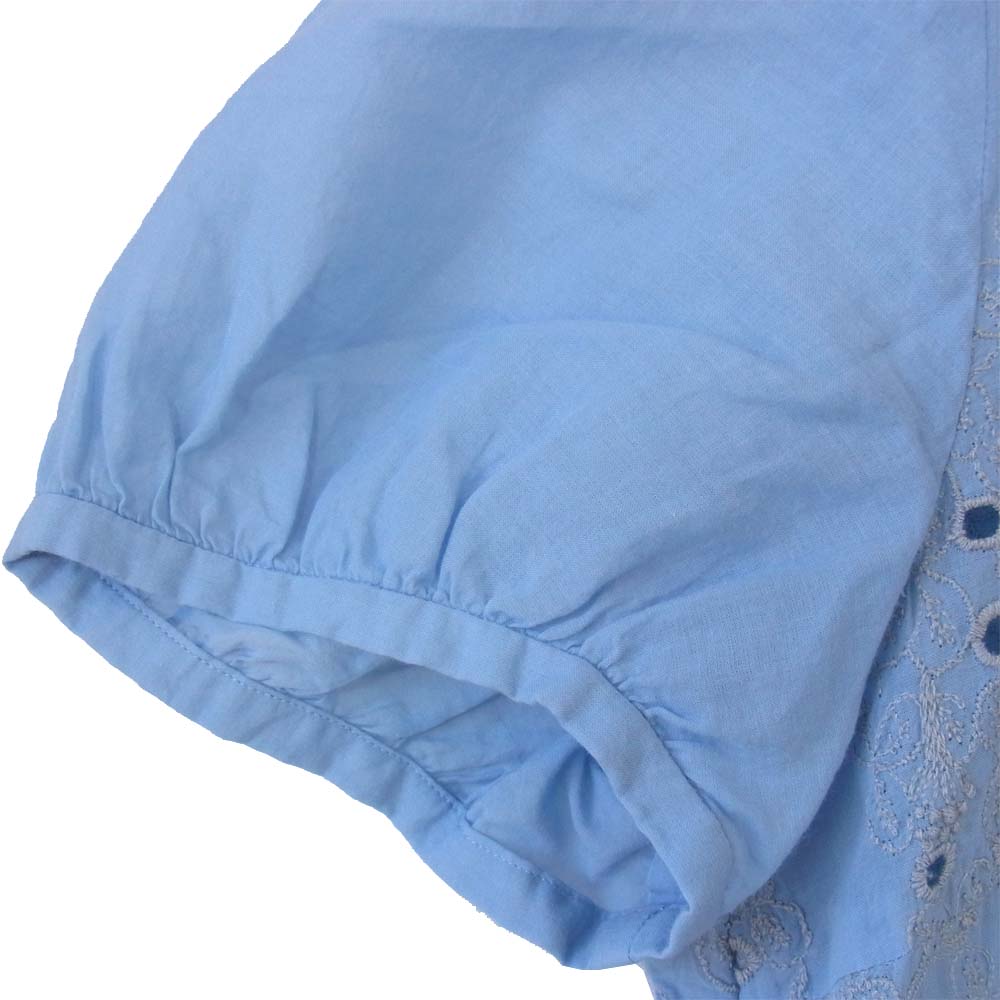 mina perhonen ミナペルホネン us1823 sometimes lucky ブラウス ブルー系 40【中古】