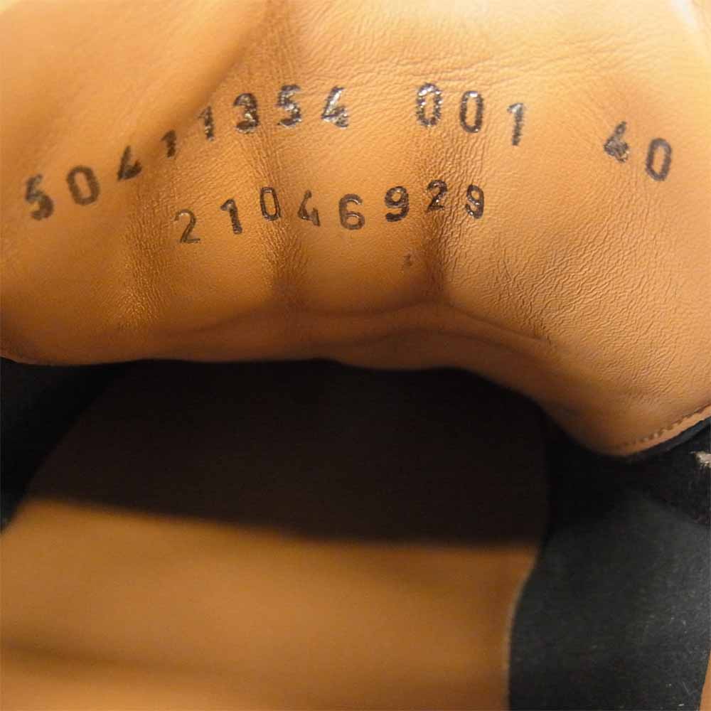 HUGO BOSS ヒューゴボス ローカット レザー スニーカー ブラック系 40【中古】