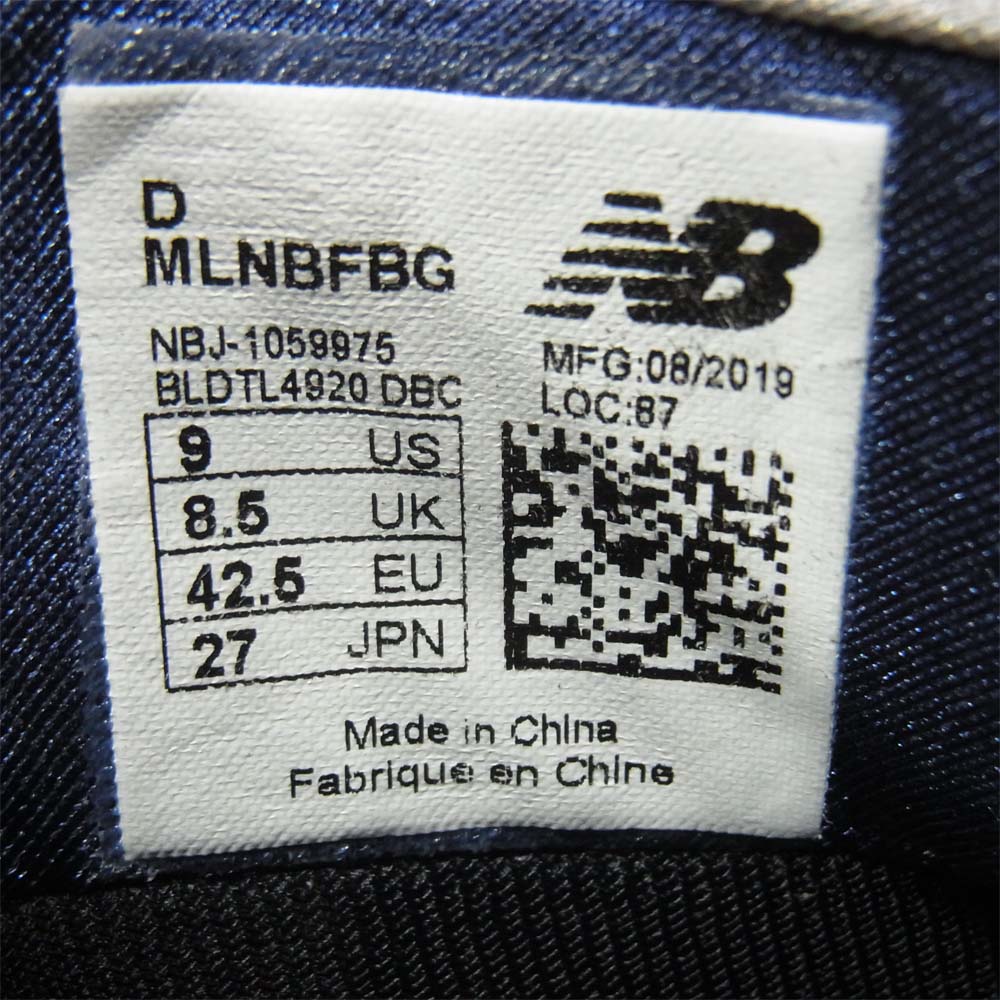 NEW BALANCE ニューバランス MLNBGY GORE TEX NIOBIUM ゴアテックス ハイカット スニーカー グレー系 27cm【中古】