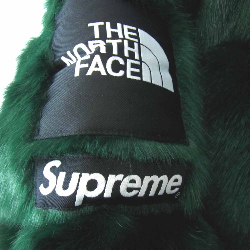 Supreme シュプリーム 20AW ND92001I × THE NORTH FACE ノースフェイス FUR NUPTSE JACKET ファー ヌプシ ジャケット グリーン系 L【新古品】【未使用】【中古】