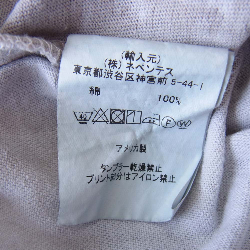 Engineered Garments エンジニアードガーメンツ cross crew neck T-shirt クロス クルー ネック Tシャツ タイダイ染め グレー系 S【中古】
