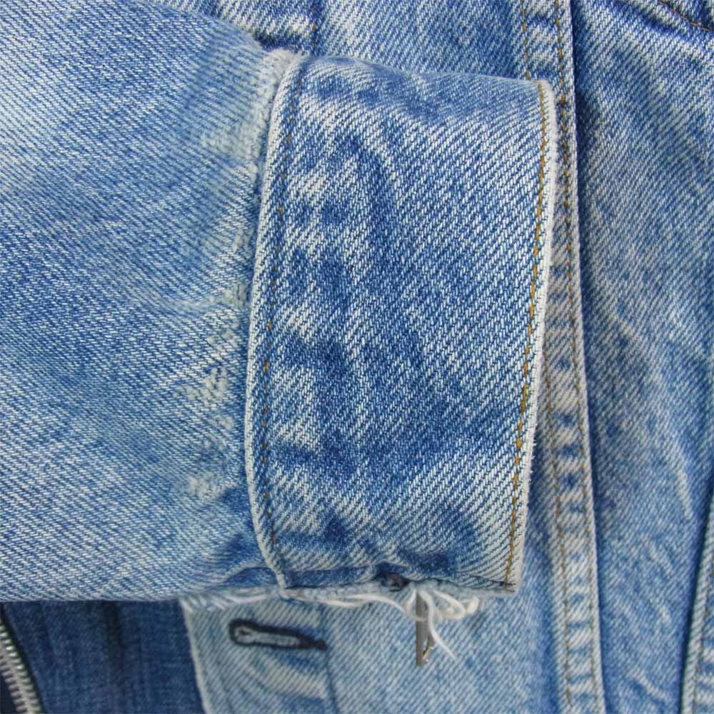 リビルドバイニードルズ 解体再構築 デニム ライダース ジャケット インディゴブルー系 44【美品】【中古】