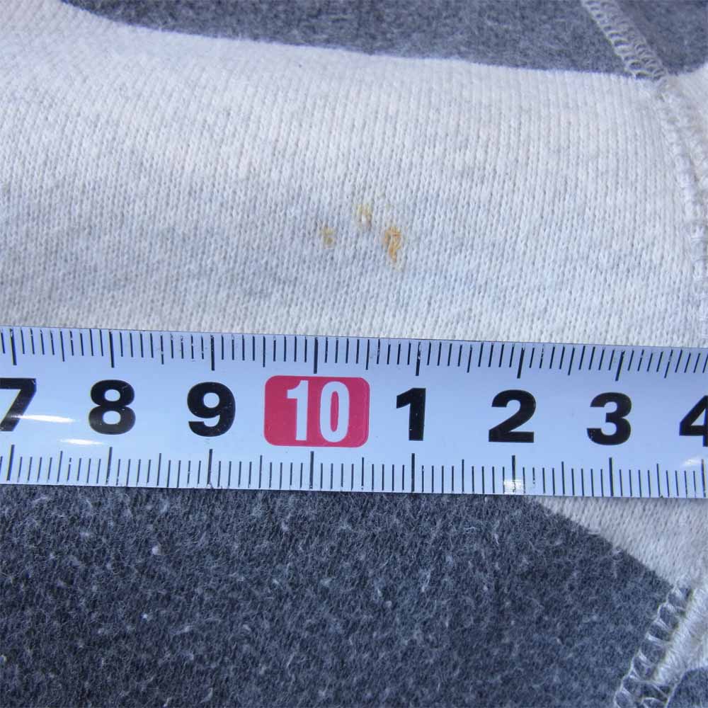 WEIRDO ウィアード WRD-13-AW-10 囚人プリズナー パンツ ボーダー柄 スウェット 白×グレー XL【中古】