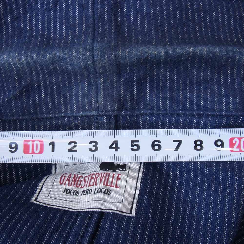 GANGSTERVILLE ギャングスタービル GSV-14-SS-02 RONNIE JKT カバーオール ワークジャケット インディゴブルー系 XL【中古】