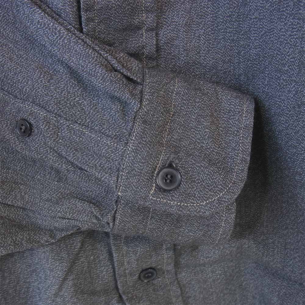 COMOLI コモリ T01-02017 ヨリ杢 シャツ ダークグレー系 4【新古品】【未使用】【中古】