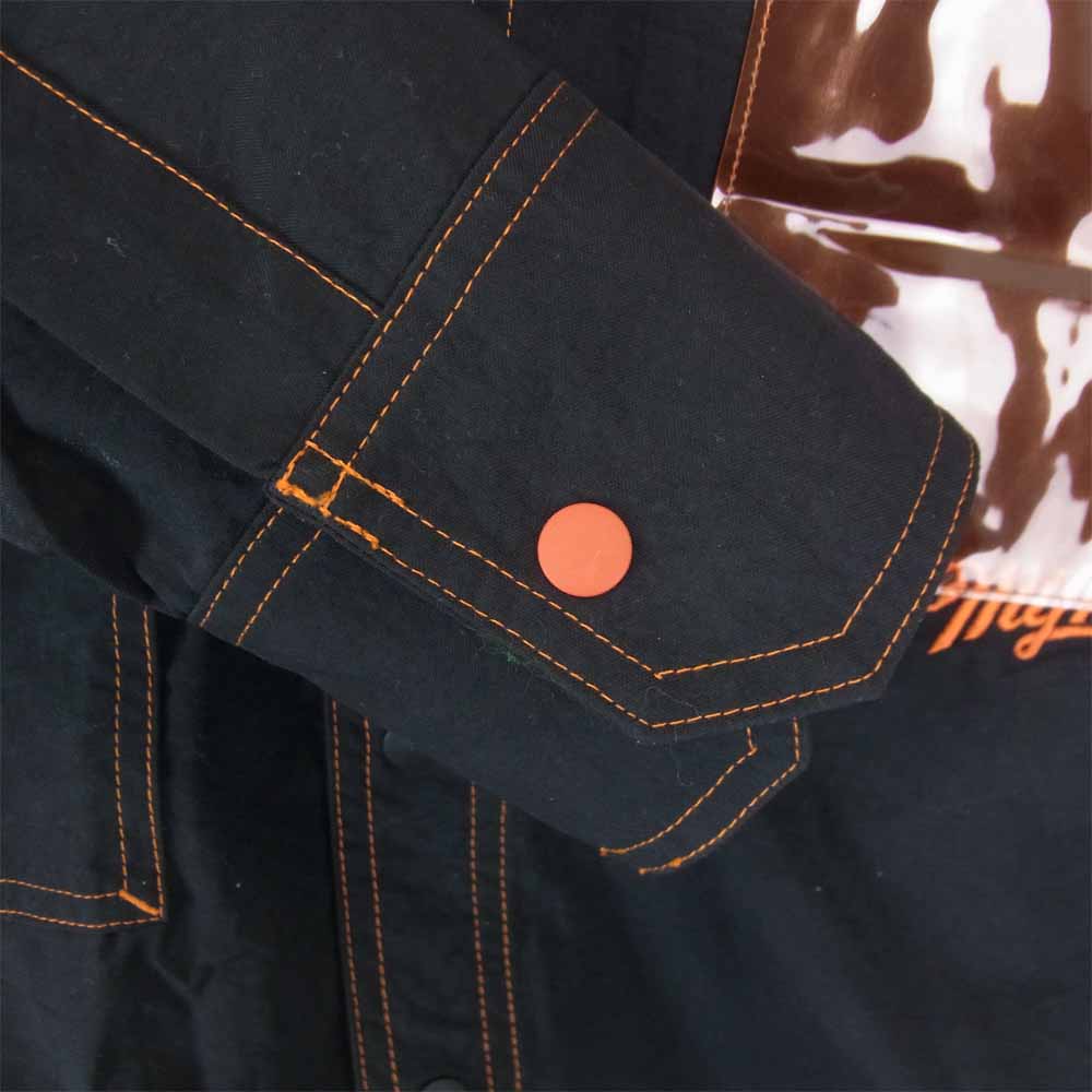 MIHARA YASUHIRO ミハラヤスヒロ 19AW G01SH232 × Myne マイン Clear pocket shirt PVC ポケット シャツ ブラック系 M【中古】