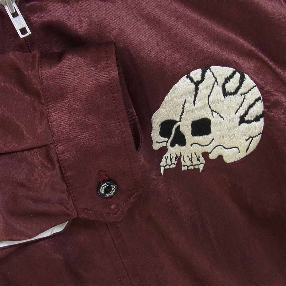 WACKO MARIA ワコマリア 18AW 18FW-WMO-ML80 VIETNAM JACKET 骸骨刺繍 ウォッシュ加工 ベトナム ジャケット エンジ系 L【中古】