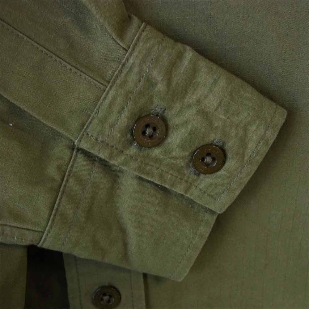 WTAPS ダブルタップス 20AW 202TQDT-SHM02 BD /LS / COTTON. RIPSTOP コットン リップストップ BD 長袖 シャツ カーキ系 S【新古品】【未使用】【中古】