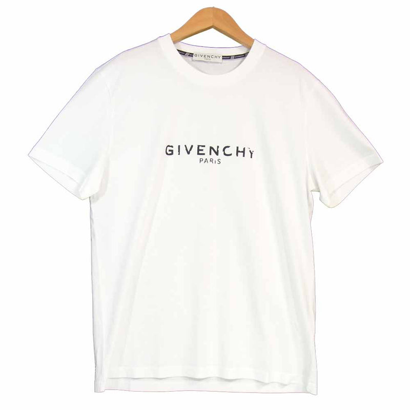GIVENCHY ジバンシィ 20AW BM70K93002 国内正規品 Logo Tshirt ロゴ Tシャツ ホワイト系 M【美品】【中古】