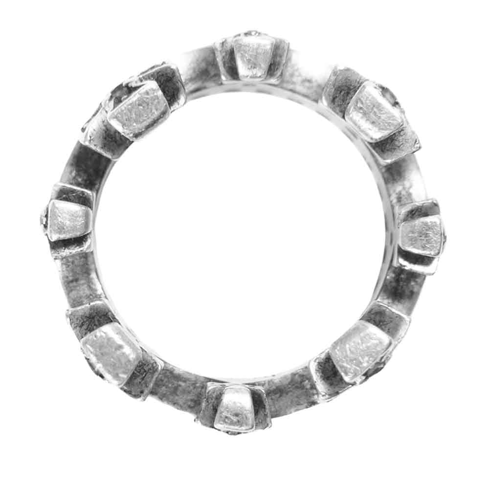 Justin Davis ジャスティンデイビス SRJ185 MONACO RING モナコリング シルバー系 8号程度【中古】