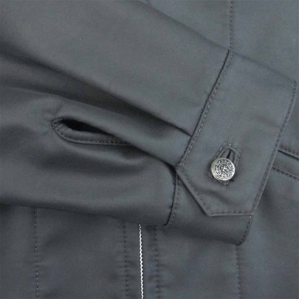 CHROME HEARTS クロムハーツ(原本無) セメタリー クロス パッチ ダガー ジップ ナイロン ジャケット ブラック系 M【中古】