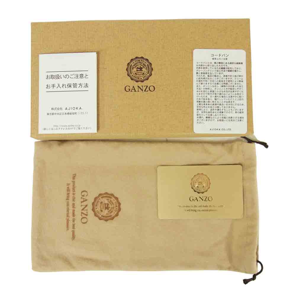 GANZO ガンゾ 57127 ホーウィンシェル コードバン 馬革 長財布 日本製 ネイビー系【新古品】【未使用】【中古】