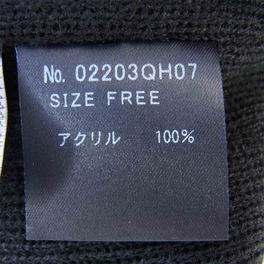 HYSTERIC GLAMOUR ヒステリックグラマー 02203QH07996 × ウィンダンシー WIND AND SEA Beanie ビーニー ブラック系 F【新古品】【未使用】【中古】