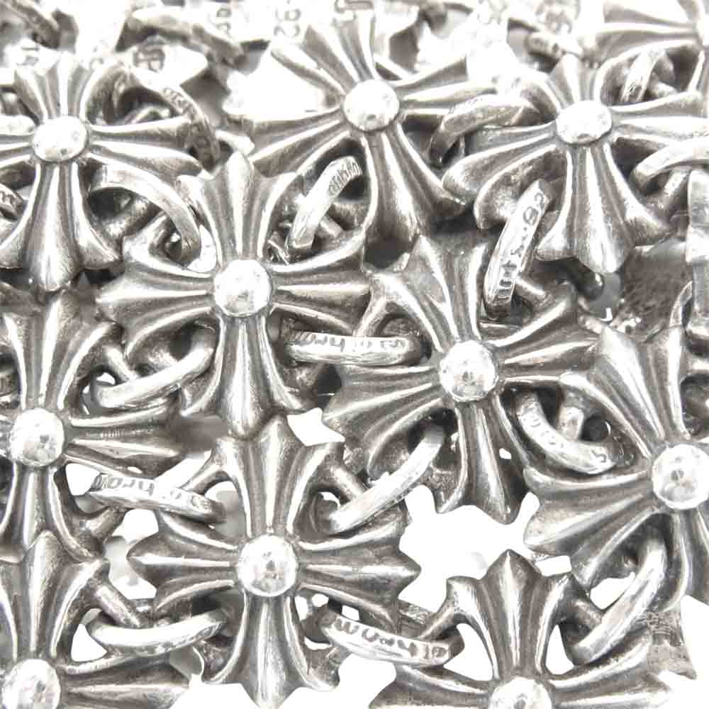 CHROME HEARTS クロムハーツ(原本無) CHAIN MAIL チェーン メイル CHプラス ブレスレット シルバー系【中古】
