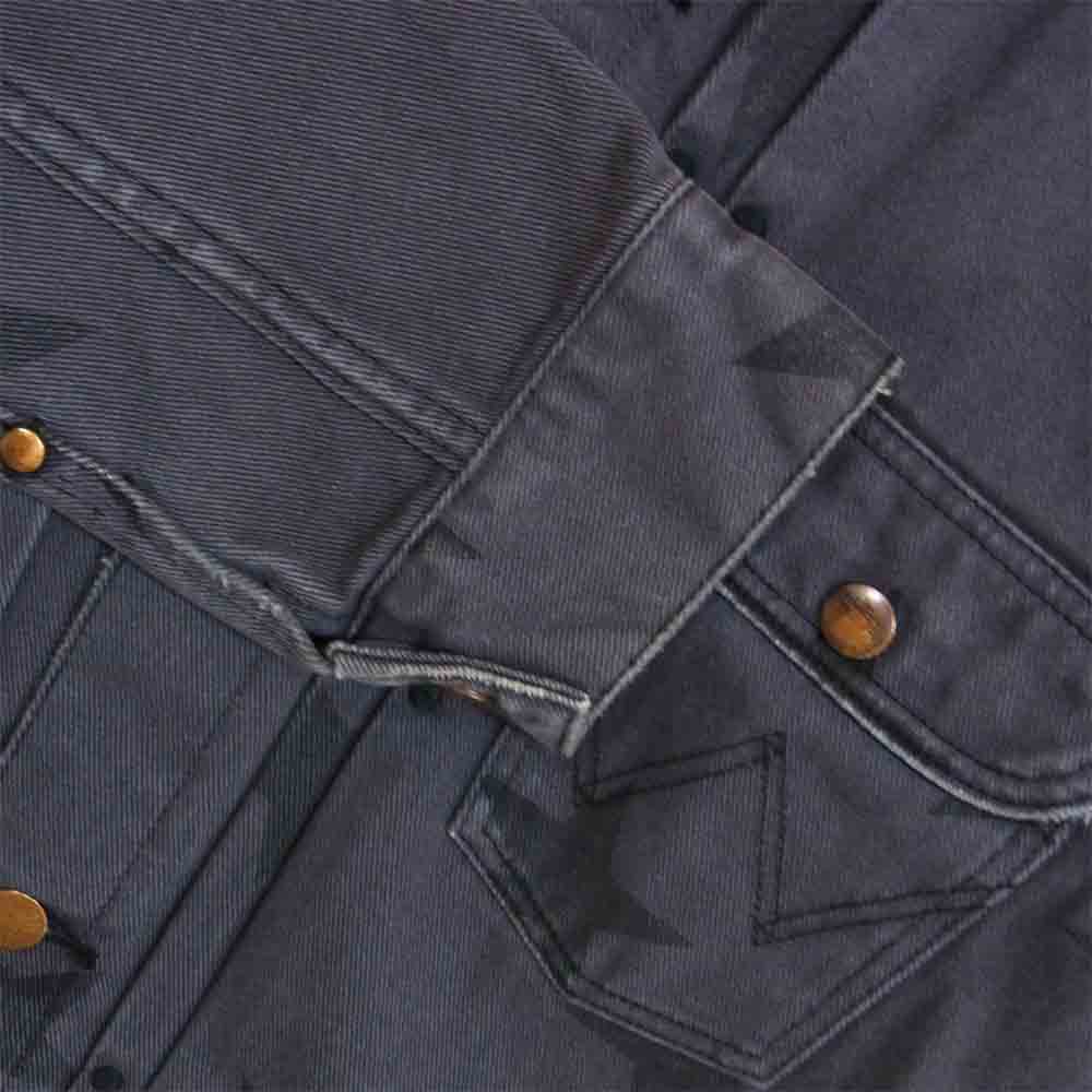 Ron Herman ロンハーマン WS9120 × Wrangler ラングラー スター柄 デニム ジャケット チャコール系 M【中古】