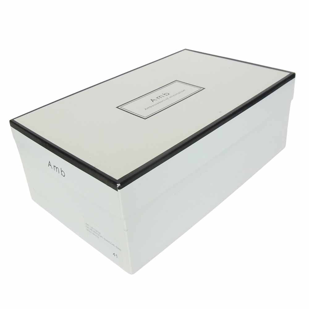 uniform experiment ユニフォームエクスペリメント UE178124 × AMB エーエムビー FABRIC MIX SNEAKER スニーカー ブラック系 ホワイト系【美品】【中古】